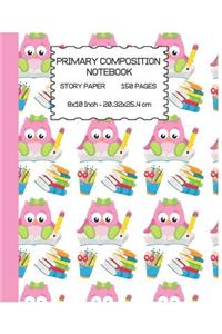 Primary Composition Notebook For Kids