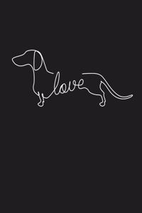 Dachshund Chiweenie Wiener Dog Love Art Sketch