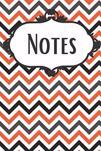 Halloween Chevron Portable Notebook
