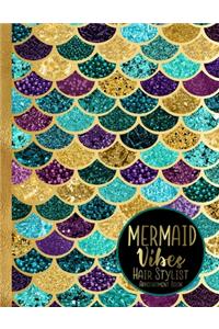 Mermaid Vibes Hair Stylist Appointment Book
