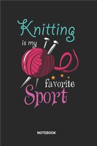 Knitting Sport Notebook