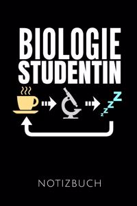 Biologie Studentin Notizbuch