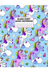 Blank Sheet Music Notebook