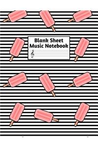 Blank Sheet Music Notebook