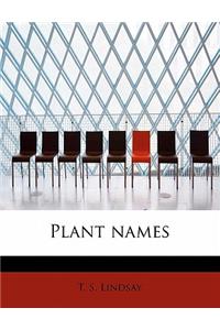 Plant Names