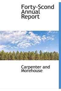 Forty-Scond Annual Report