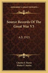 Source Records of the Great War V3