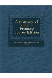 Memory of Song