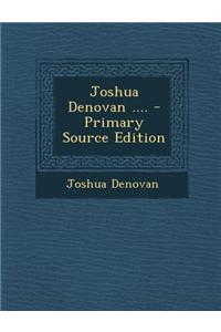 Joshua Denovan ....