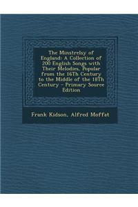 The Minstrelsy of England