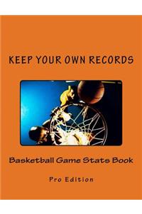 Basketball Game Stats Book