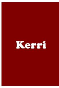 Kerri - Red Notebook / Journal / Extended Lined Pages / Soft Matte Cover