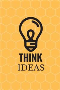 Think Ideas Notebook Blank Write Create