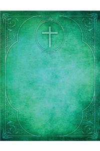 Monogram Christianity Blank Sketchbook