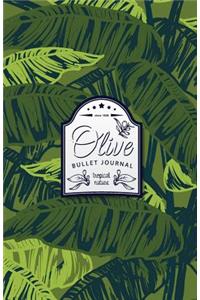 Olive Bullet Journal: Tropical Dotted Bullet Journal - 130 Quality Pages (Vol 2): Tropical Dotted Bullet Journal - 130 Quality Pages (Vol 2)