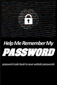 help me remember my password - password code book to save website passwords