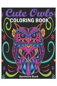 Cute Owls Coloring Book