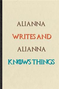 Alianna Writes And Alianna Knows Things