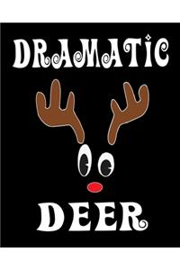 Dramatic Deer: Deer Elk Antler Hunting Hobby 2020 Monthly Planner Dated Journal 8" x 10" 110 pages