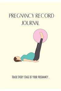 Pregnancy record Journal. Track every stage of your pregnancy.