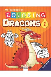 My first book of coloring - Dragons 1 - Night edition