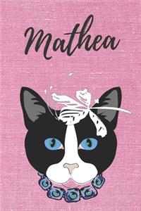 Mathea Katzen-Malbuch / Notizbuch Tagebuch
