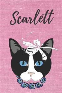 Scarlett Katzen Notizbuch / Malbuch / Tagebuch / Journal / DIN A5 / Geschenk