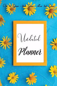 Undated Planner, Oct 1st Year - 2nd Year - Mar 3rd Year
