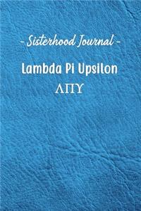 Sisterhood Journal Lambda Pi Upsilon