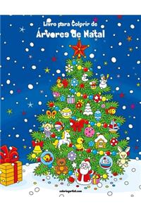 Livro para Colorir de Árvores de Natal