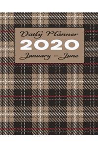 2020 Daily Planner January - June