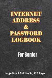 Internet Address & Password Logbook