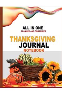 All in One Planner and Organizer -Thanksgiving Journal Notebook