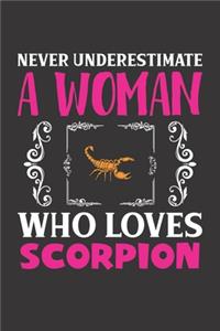 Never Underestimate A Woman Who Loves Scorpion