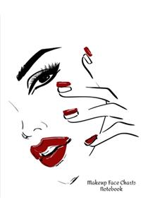 Makeup Face Charts Notebook