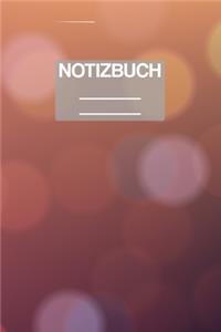 Notizbuch A5 Muster Orange Funkeln