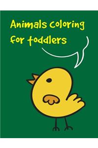 Animals coloring for toddlers