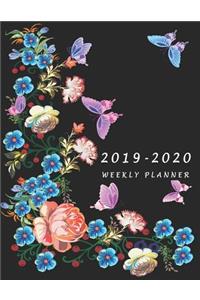 2019-2020 Weekly Planner: Large Two Year Planner with To-Do List (Flower Cover)