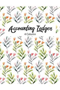 4 Column Accounting Ledger