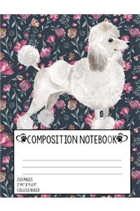 Poodle Composition Notebook