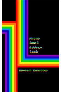 Modern Rainbow Address Book