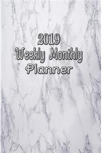 2019 Planner Weekly and Monthly: (november 2018 Through January 2020) 5.25 X 8 Weekly Monthly Academic Planner Yearly Agenda (Grey Marble)