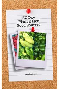 30 Day Plant Based Food Journal