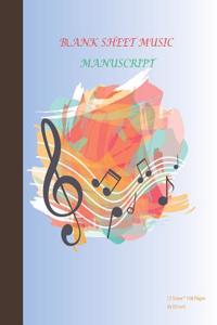 Blank Sheet Music Manuscript