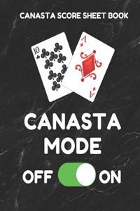 Canasta Score Sheet Book