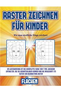 Wie man niedliche Dinge zeichnet (Raster zeichnen für Kinder - Flächen)