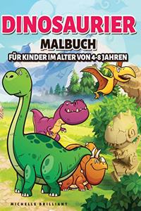 Dinosaurier Malbuch für Kinder im alter von 4-8 Jahren