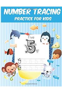 Number Tracing Practice for Kids: Handwriting Practice Workbook: Volume 2