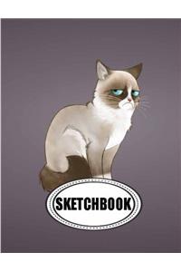 Sketchbook : Grumpy cat: 120 Pages of 8.5 x 11 Blank Paper for Drawing, Doodling or Sketching (Sketchbooks)
