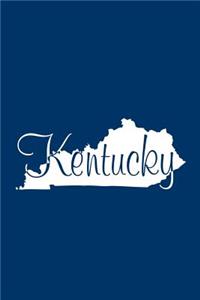 Kentucky - Navy Blue Lined Notebook with Margins